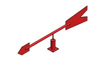 Флюгер ветроуказатель нефтехимический